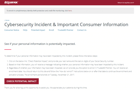 equifax security ze customer service number